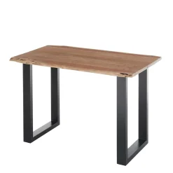 Industrial Schreibtisch mit Baumkante Akazie - Amlina