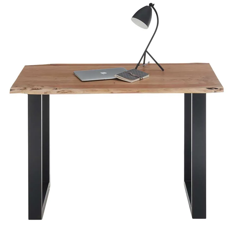 Industrial Schreibtisch mit Baumkante Akazie - Amlina