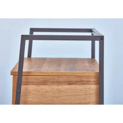 Industrial Schuhbank in Wildeiche Optik - Vedrico