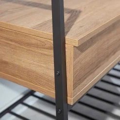 Industrial Schuhbank in Wildeiche Optik - Vedrico