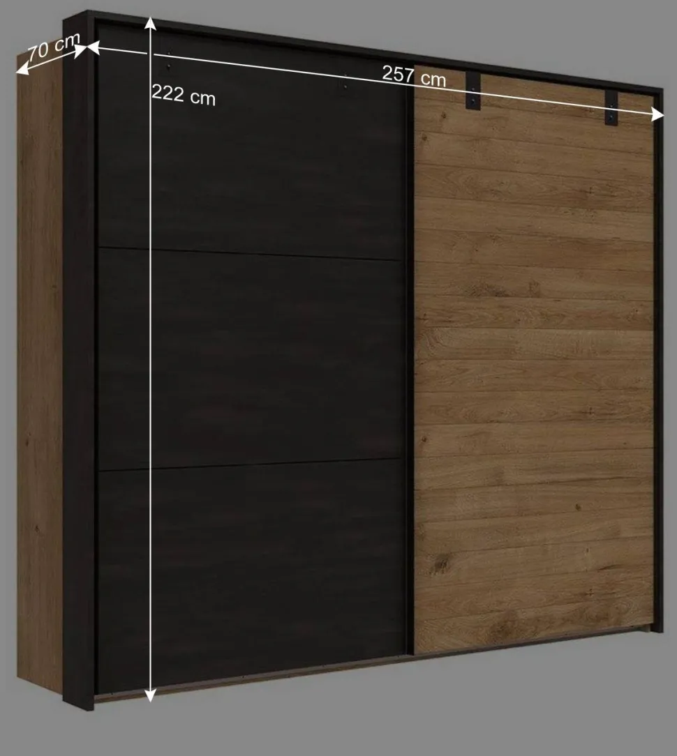 Industrial Schwebetürenschrank 2-türig - Bram