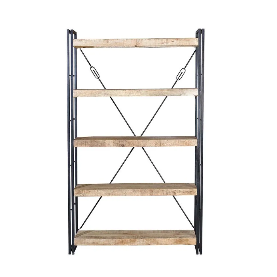 Industrial Style Standregal aus Mangoholz - Traudarian