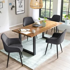 Industrial Tischgruppe für vier Personen - Lapel (fünfteilig)