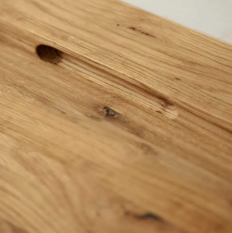 Industrial TV Board aus Wildeiche & Stahl - Mandirov