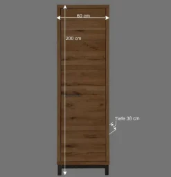 Industry Garderobenschrank aus Wildeiche - Mulcian