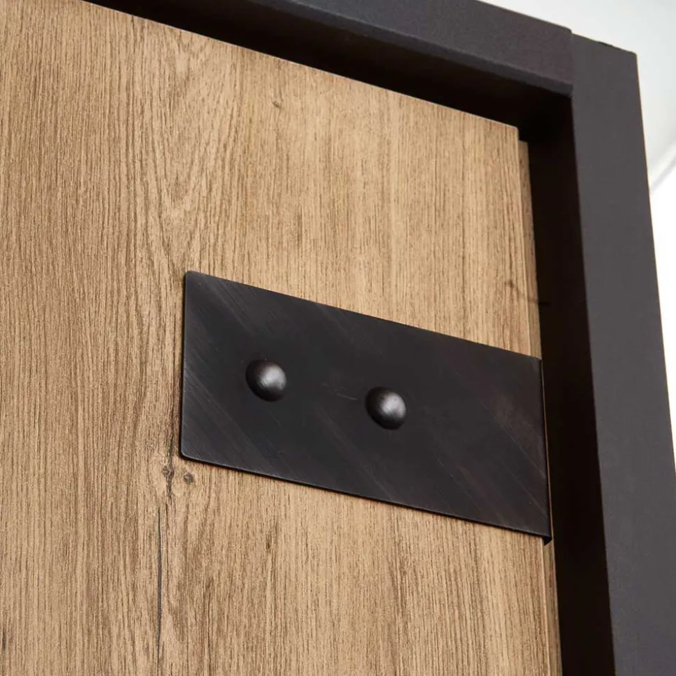 Industry Kleiderschrank mit 200 cm Breite - Bram