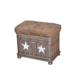 Industry Sitzhocker mit Truhe Capa gepolstert