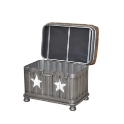 Industry Sitzhocker mit Truhe Capa gepolstert