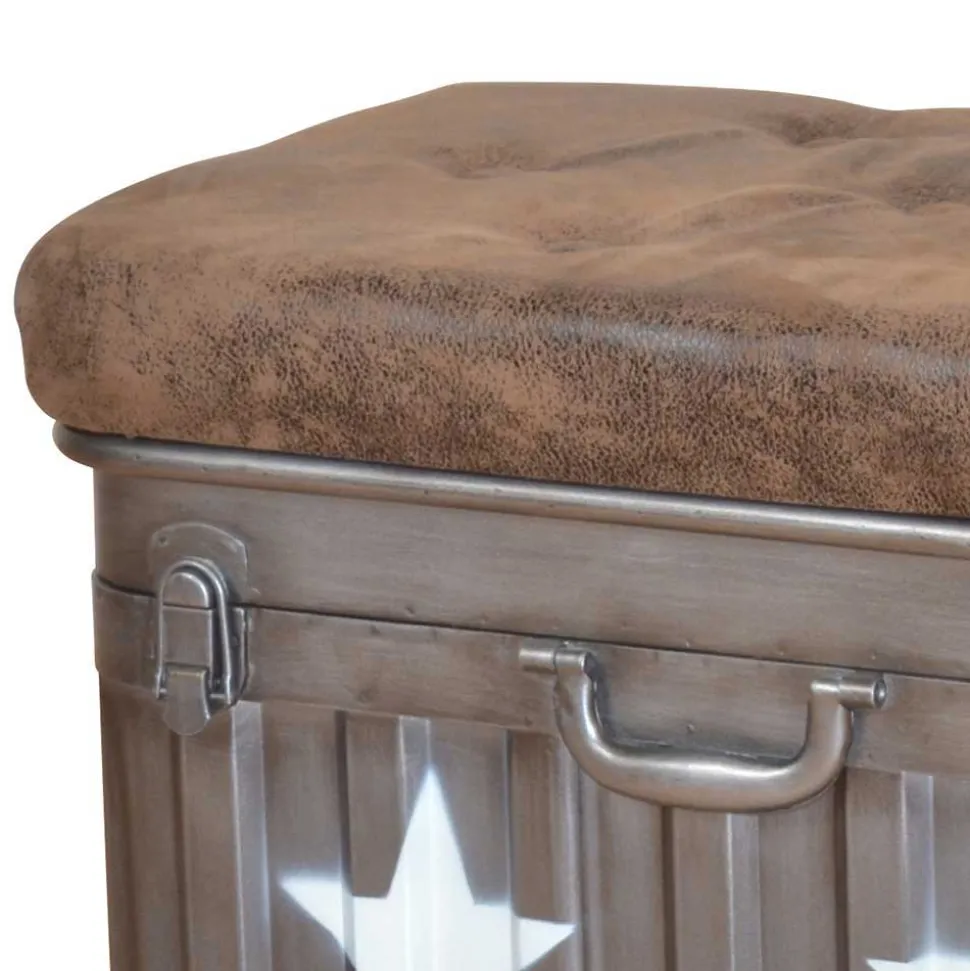 Industry Sitzhocker mit Truhe Capa gepolstert