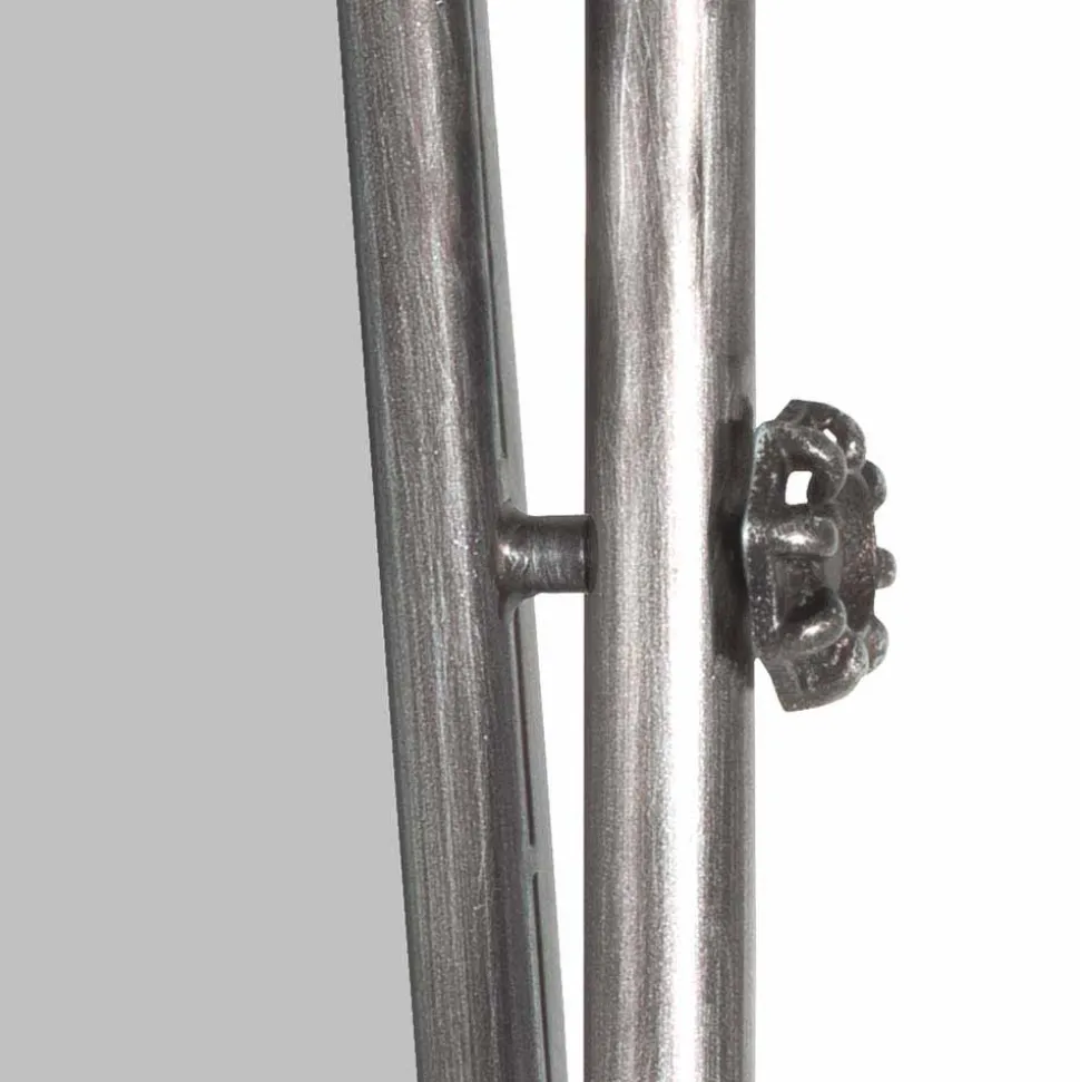 Industry Spiegel mit Rahmen aus Stahlrohren Manicos & 5 Haken