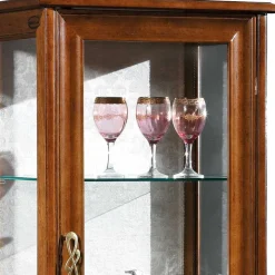 Italienische Vitrine in Nussbaumfarben - Motiz