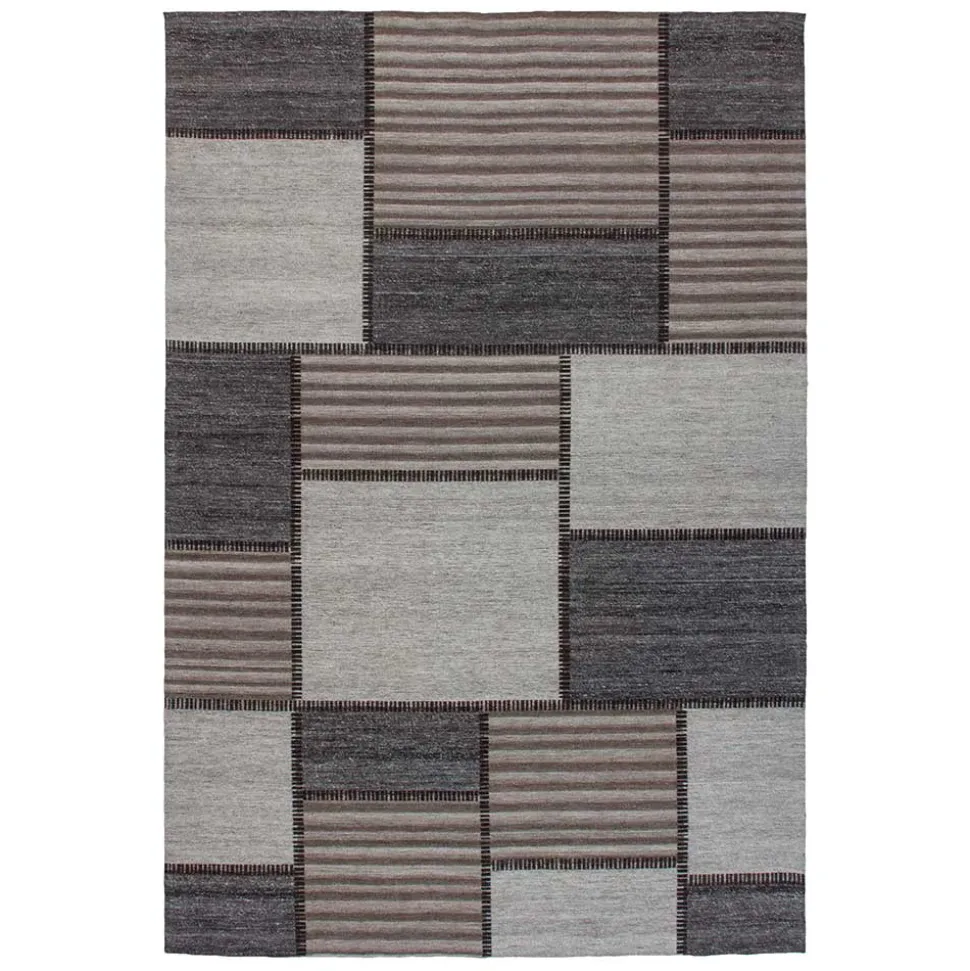 Jacquard Teppich im Patchwork Look modern - Modiass