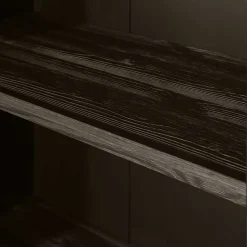 Japandi Regal mit drei Fächern und Tür - Bocca