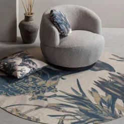 Japandi Teppich mit floralem Motiv - Zita