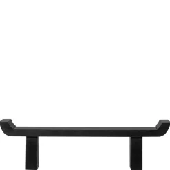 Japandi Wohnraumbank in Schwarz - Belafoma