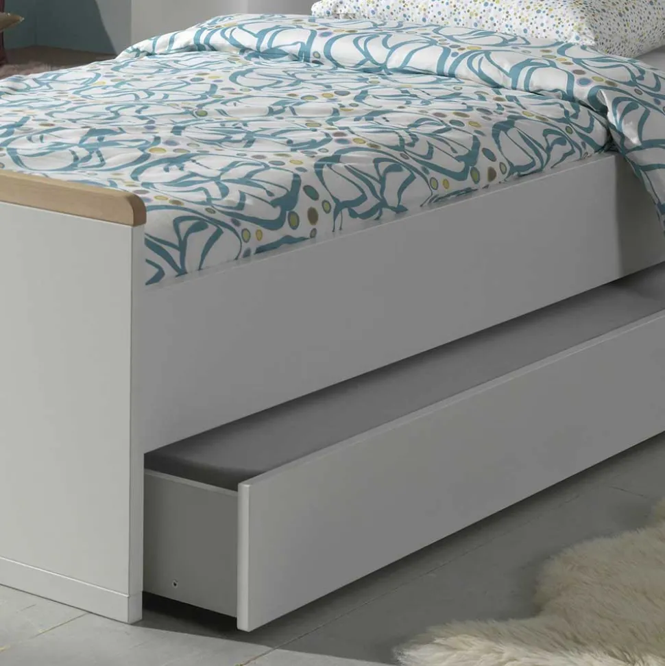 Jugend Schlafzimmer Möbel in Weiß - Eldrus (dreiteilig)