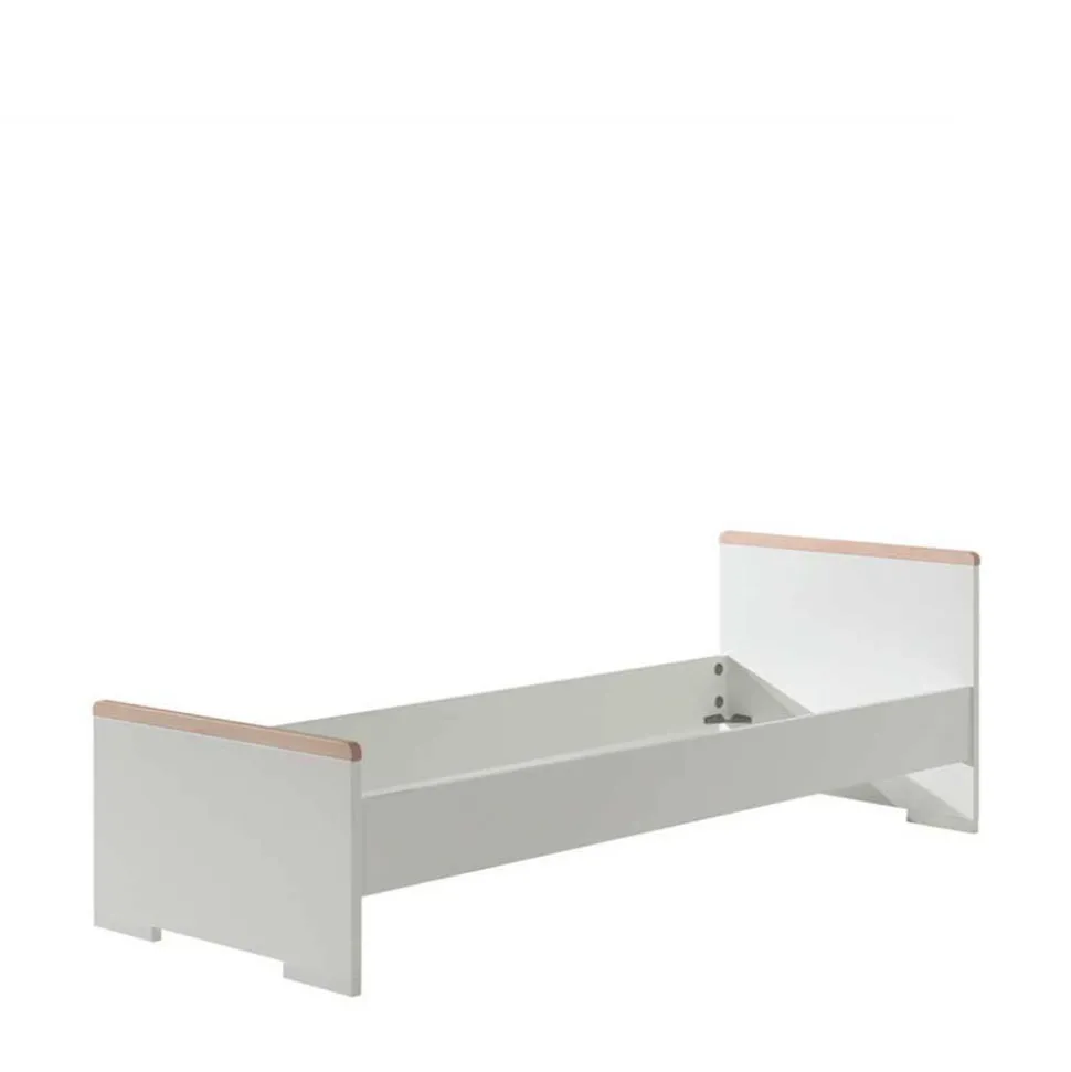 Jugend Schlafzimmer Möbel in Weiß - Eldrus (dreiteilig)