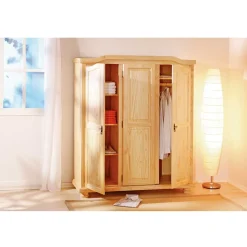 Jugend Schlafzimmermöbel Set Nabrosia aus Kiefer Massivholz (zweiteilig)