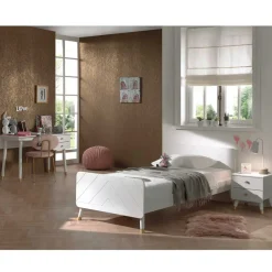 Jugendbett & Nachtkonsole & Schreibtisch - Zimventa (dreiteilig)