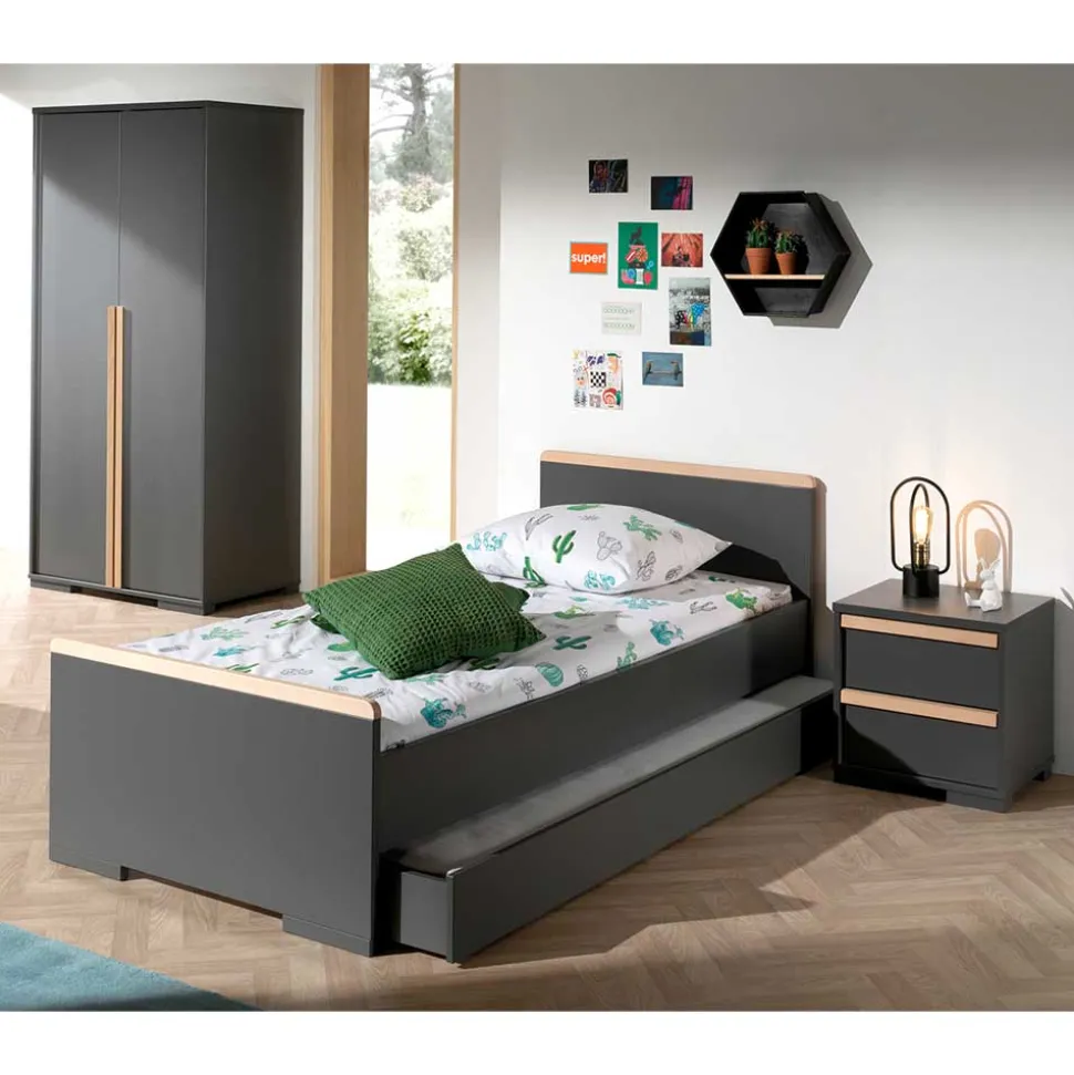 Jugendbett Anlage & Schrank - Navlius (dreiteilig)