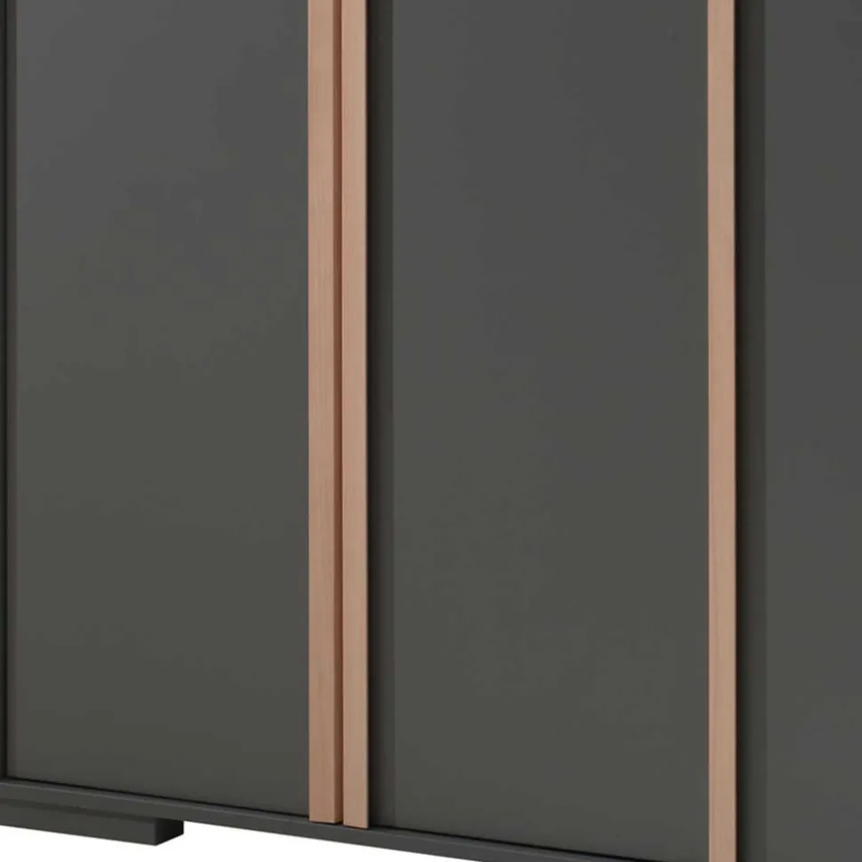 Jugendzimmer Einrichtung in Anthrazit - Navlius (dreiteilig)