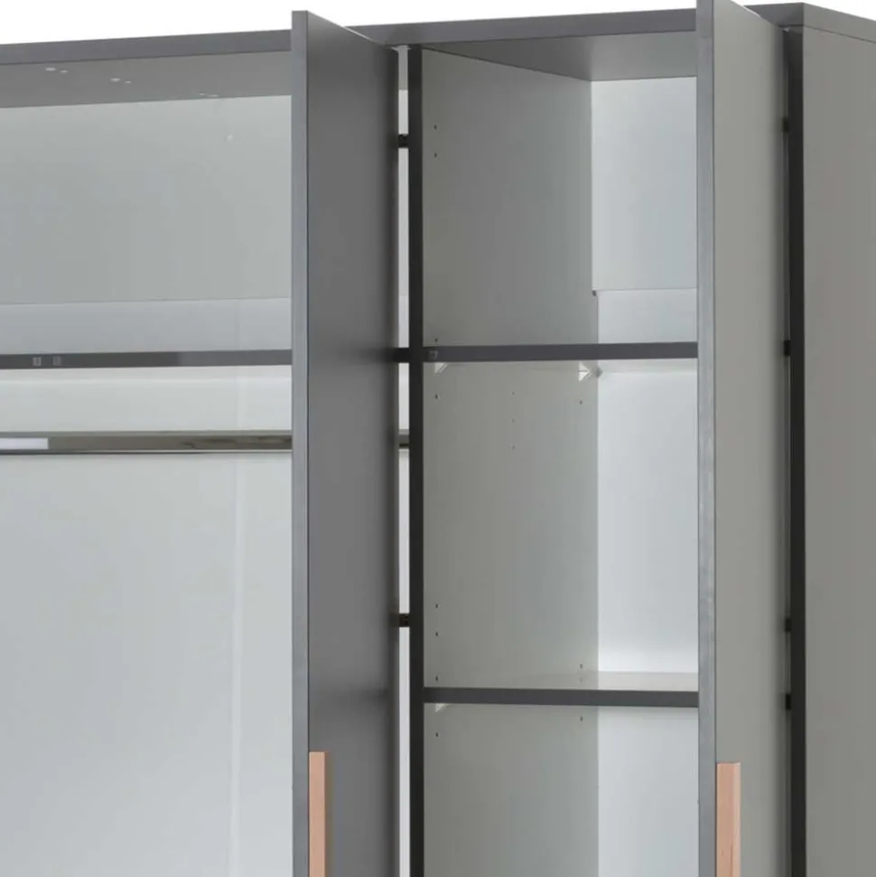 Jugendzimmer Einrichtung in Anthrazit - Navlius (dreiteilig)