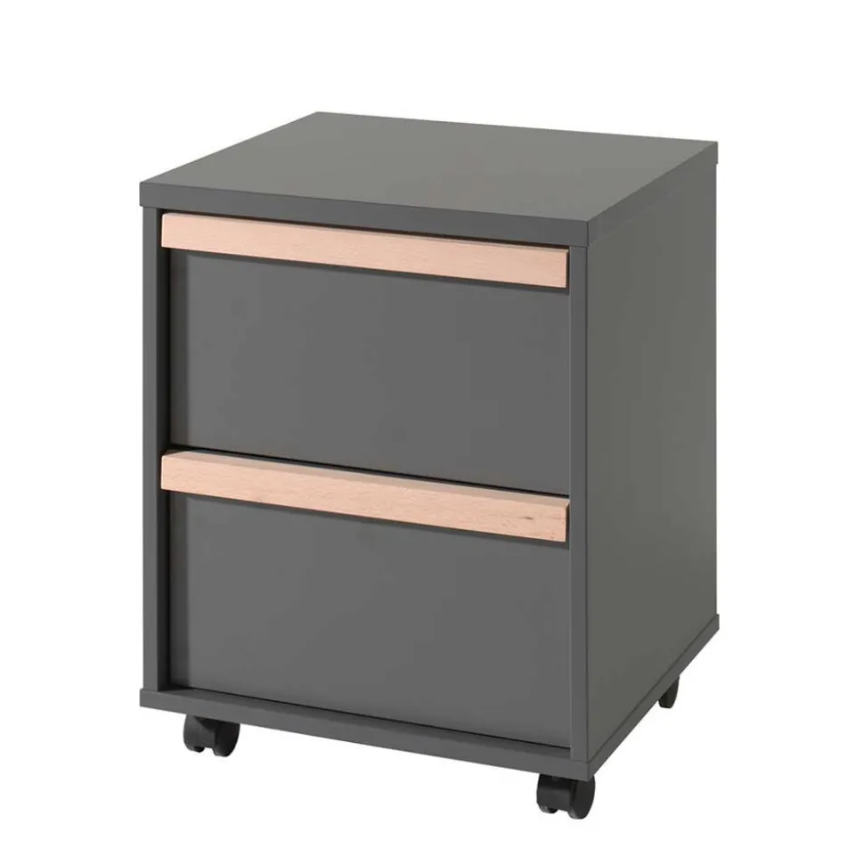 Jugendzimmer Komplett in Anthrazit - Navlius I (fünfteilig)