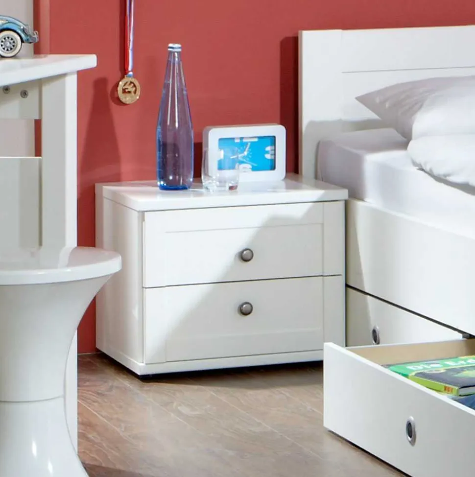 Jugendzimmermöbel Masculino in Weiß Set (sechsteilig)