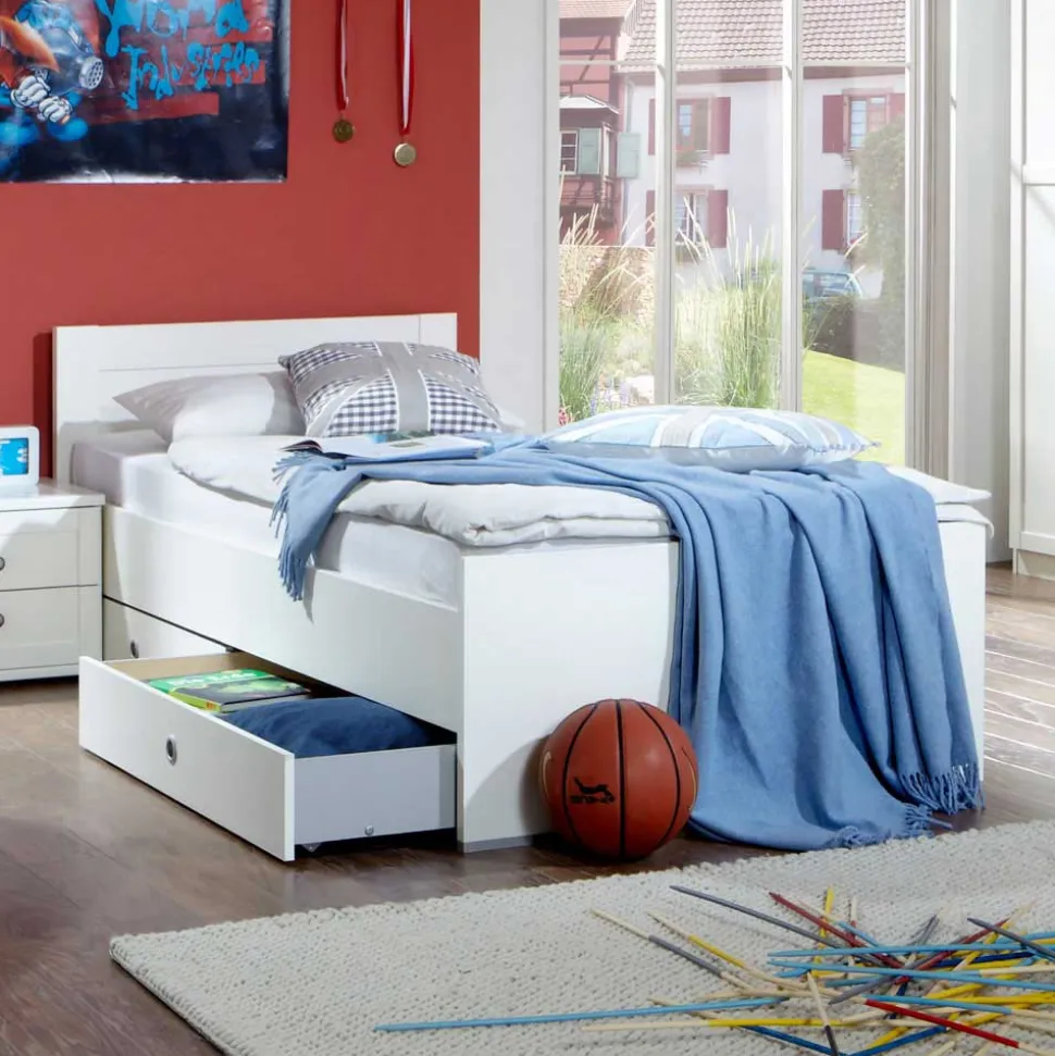 Jugendzimmermöbel Masculino in Weiß Set (sechsteilig)