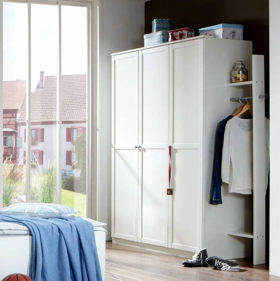 Jugendzimmermöbel Masculino in Weiß Set (sechsteilig)