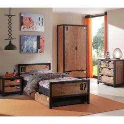 Jugendzimmermöbel Set Krefos aus Kiefer (vierteilig)