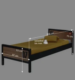 Jugendzimmermöbel Set Krefos aus Kiefer (vierteilig)