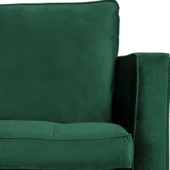 Kantiger Polstersessel in Grün Velvet - Distroit