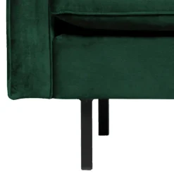 Kantiger Polstersessel in Grün Velvet - Distroit