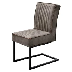 Kantiger Schwingstuhl in Schlamm - Addagio (2er Set)