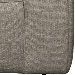 Kastiger Sessel aus Webstoff in Beigegrau - Babro