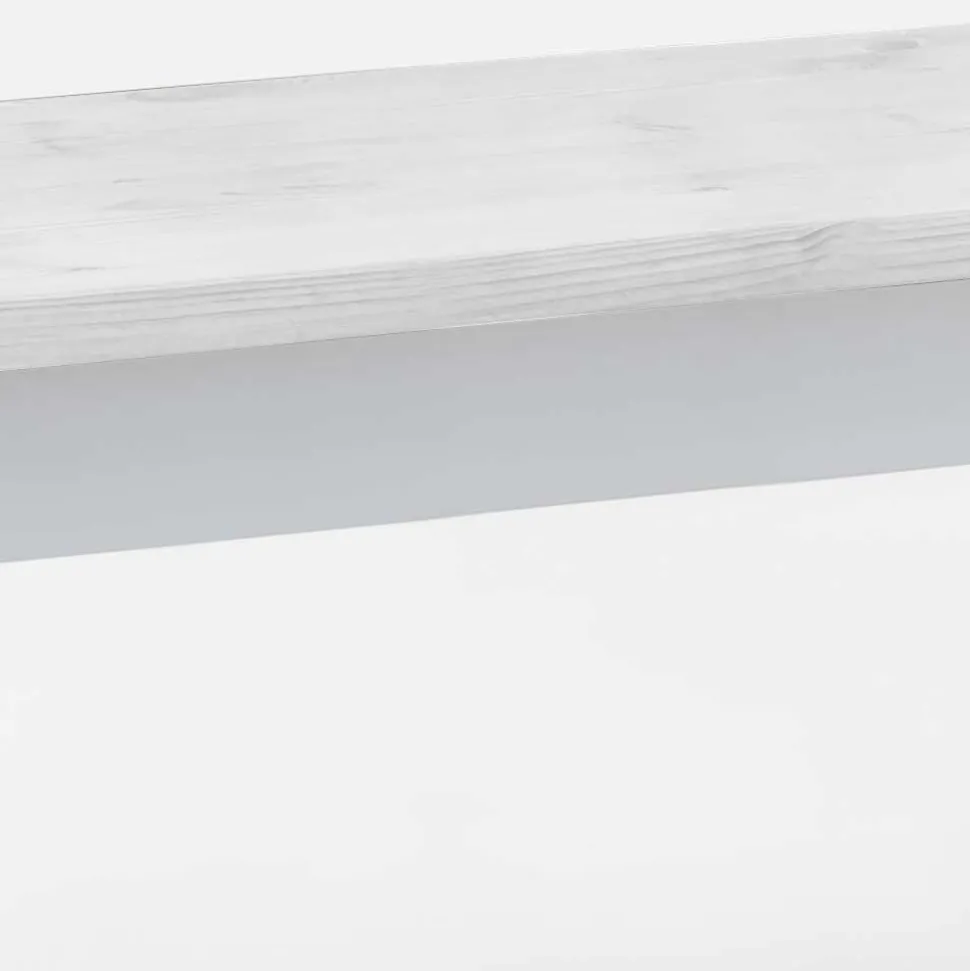 Küchenbank in Weiß aus Kiefer - Molzau