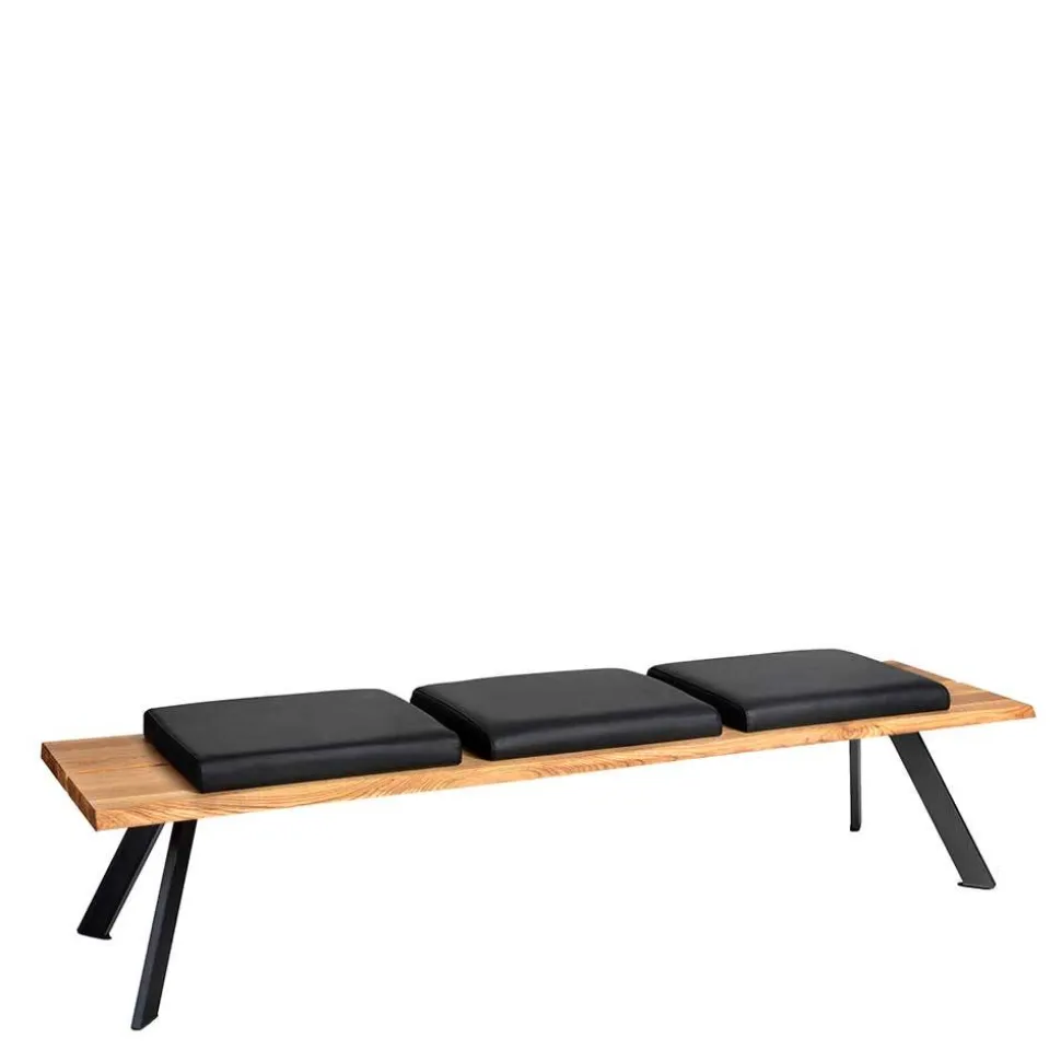 Küchenbank mit Leder Sitzpolstern - Piton