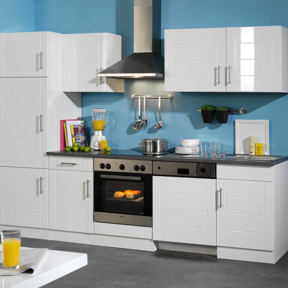 Küchenblock Flemingo in Weiß (sechsteilig)