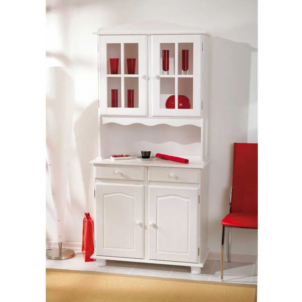 Küchen-Buffetschrank Nanini in Weiß