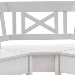 Kücheneckbank Onesti in Weiß Kiefer massiv