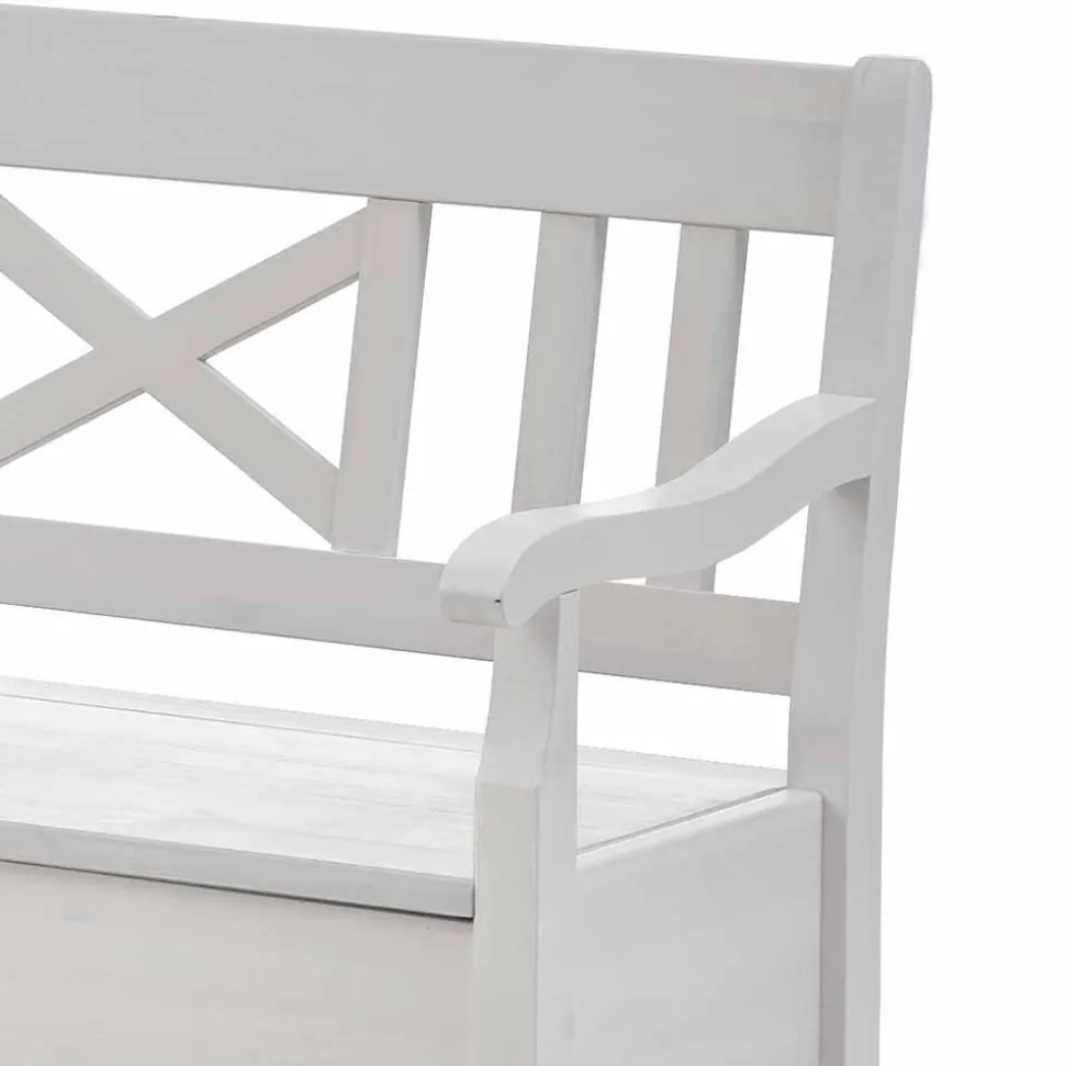 Kücheneckbank Onesti in Weiß Kiefer massiv