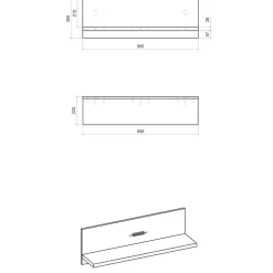 Küchen-Einrichtung mit Insel Set - Garisa (siebenteilig)