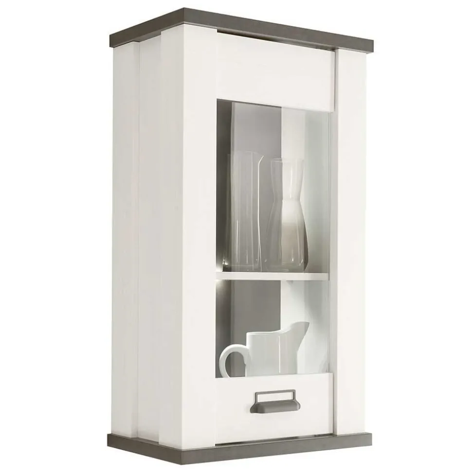 Küchenmöbel mit Theke in Weiß & Grau - Eture (sechsteilig)