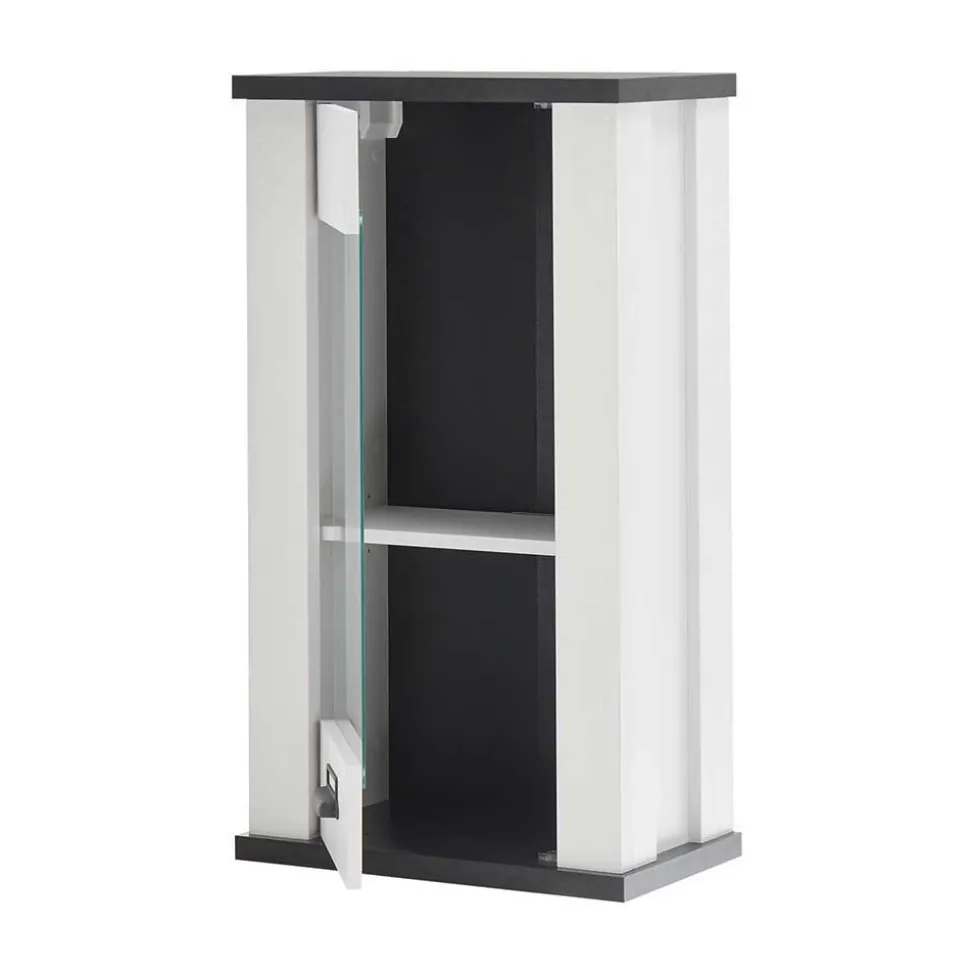 Küchenmöbel mit Theke in Weiß & Grau - Eture (sechsteilig)