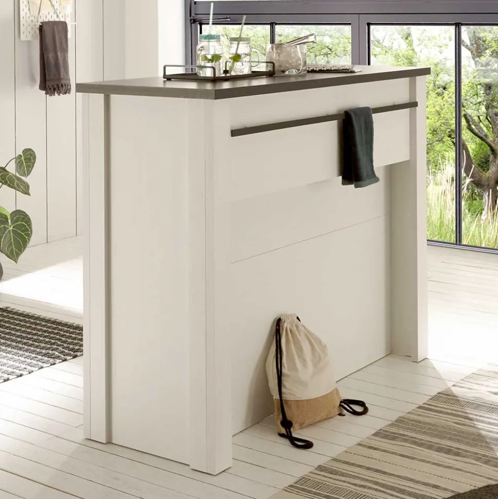 Küchentheke in Weiß und Anthrazit - Eture