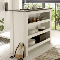 Küchentheke in Weiß und Anthrazit - Eture