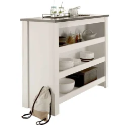 Küchentheke in Weiß und Anthrazit - Eture