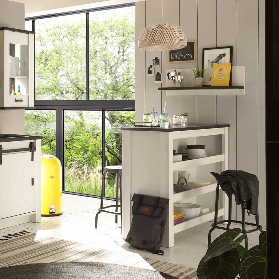 Küchentheke in Weiß und Anthrazit - Eture