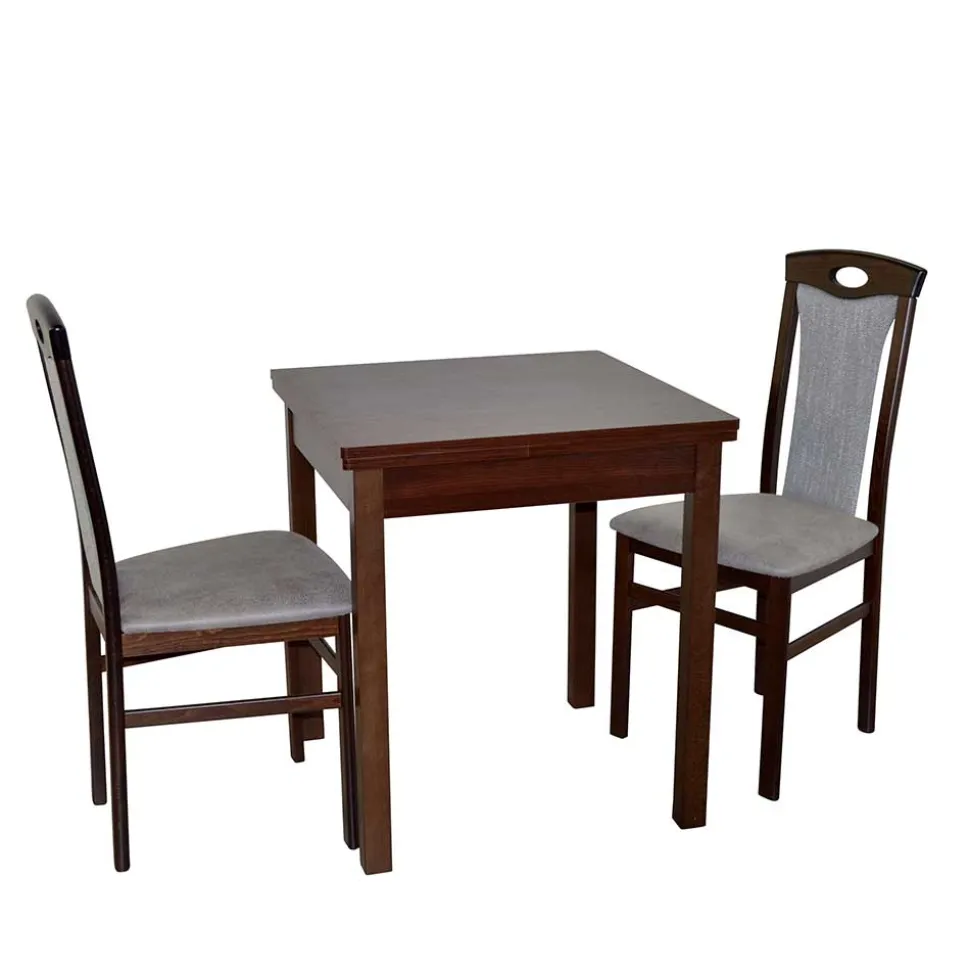 Küchentisch & zwei Stühle als Set - Infernya (dreiteilig)